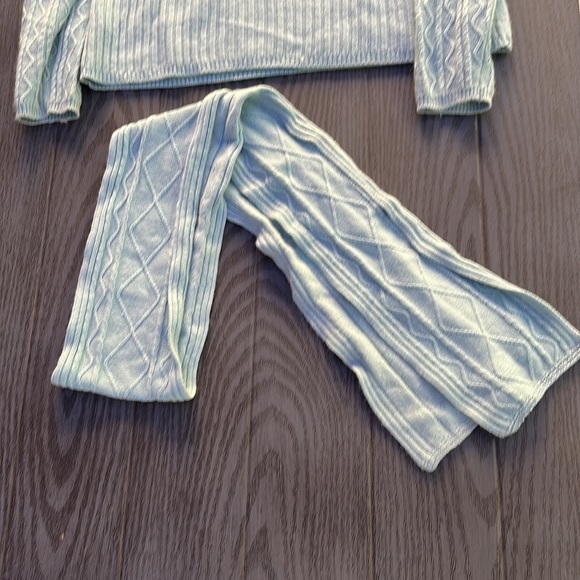 Charter Club Embellished Beaded Sweater & Scarf Set - Picture 6 of 7